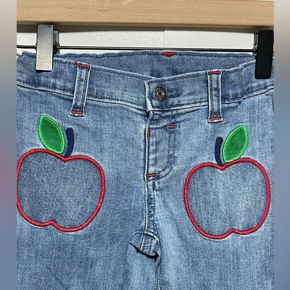 Gymboree Apple Jeans Size 6 EUC Apple for the Teacher Vntg - Picture 11 of 12